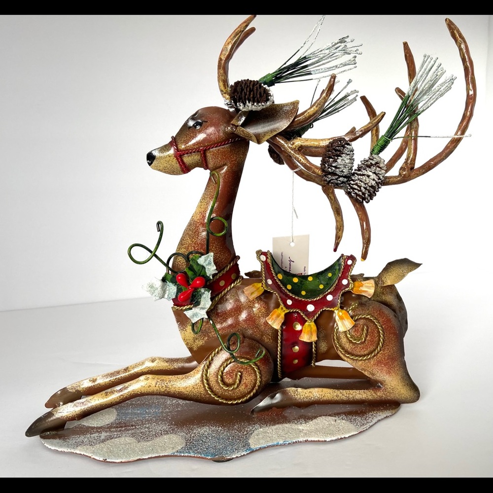 HOME INTERIORS- METAL REINDEER